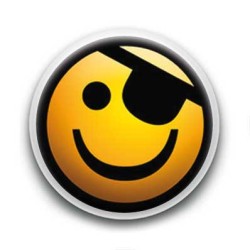 Badge : Smiley pirate