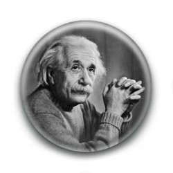 Badge : NB, scientifique Albert Einstein