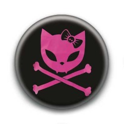 Badge Chat Rose & Rock