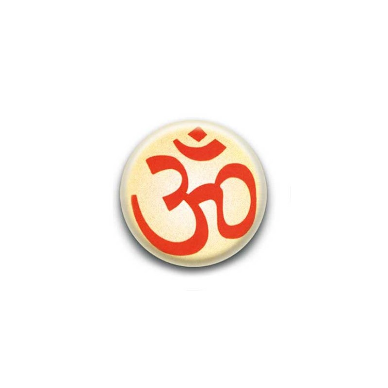 Badge OM Syllabe Sanskrit Mantra