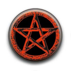 Badge Pentacle Etoile Rouge