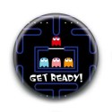Badge Get Ready Pacman