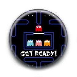Badge Get Ready Pacman