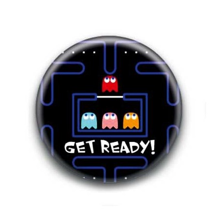 Badge Get Ready Pacman