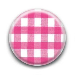 Badge Vichy Rose