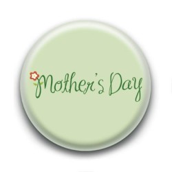Badge Fête des Mères Vert