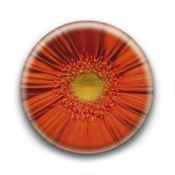 Badge Fleur Orange