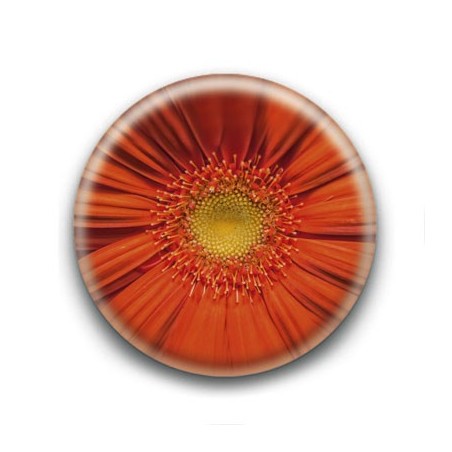 Badge Fleur Orange
