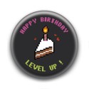 Badge Happy Birthday Level Up
