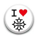 Badge : I love croix Occitane