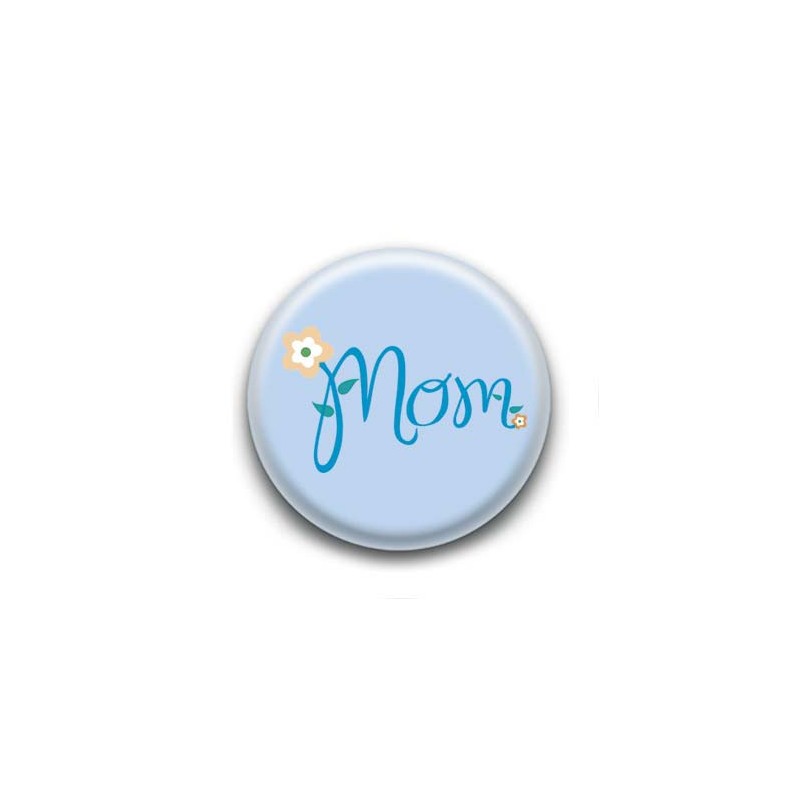 Badge Mom Bleu