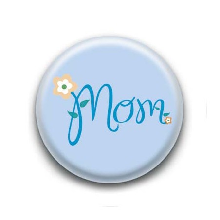 Badge Mom Bleu