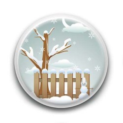 Badge Scène de Noël