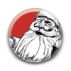 Badge : Père Noël, vintage