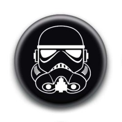 Badge Stormtrooper Fond Noir