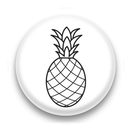 Badge Dessin d'Ananas