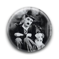 Badge : Chiot, acteur Charlie Chaplin