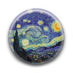 Badge : Ciel étoilé, Van Gogh 