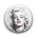 Badge : Dessin, actrice Marilyn Monroe 
