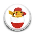 Badge Pikachu de Noël