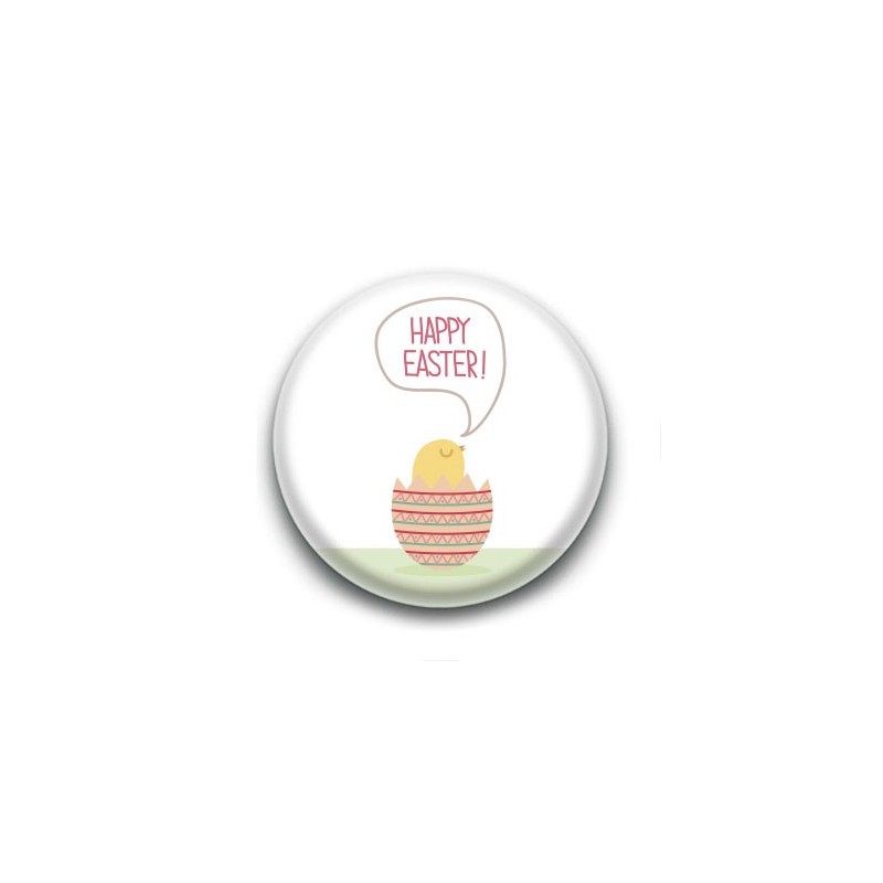 Badge : Happy Easter, poussin