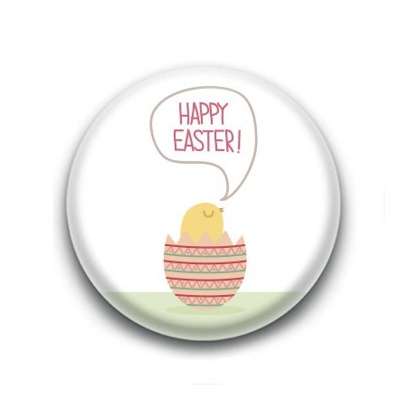 Badge : Happy Easter, poussin