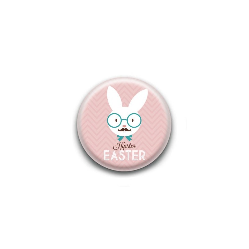 Badge : Hipster Easter, rose