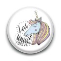 Badge Love Unicorn Forever