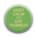 Badge Keep Calm and Eat Hummus