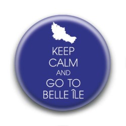 Badge Keep calm and go to Belle Île
