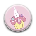 Badge Cupcake Licorne