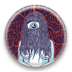 Badge : Cyclope girl rouge - by Arnopeople