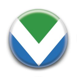 Badge Drapeau Vegan
