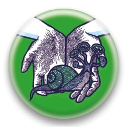 Badge Escargot Vert - by Arnopeople