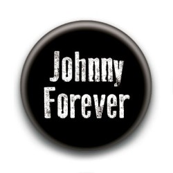 Badge : Johnny forever, fond noir