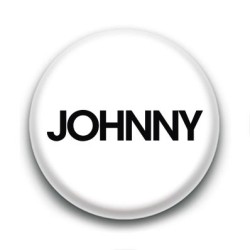 Badge : Johnny, fond blanc 1