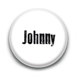 Badge : Johnny H, fond blanc 2