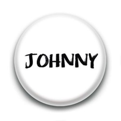Badge : Johnny H, fond blanc 3