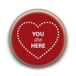 Badge You are Here Rouge