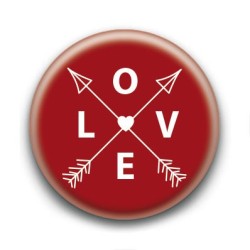 Badge LOVE Rouge