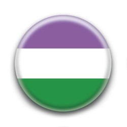 Badge : Drapeau genderqueer