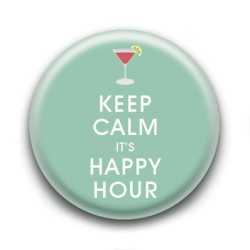 Badge Keep Calm & Happy Hour