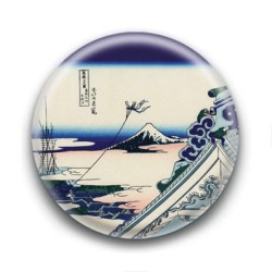Badge : Charpentiers, estampe japonaise