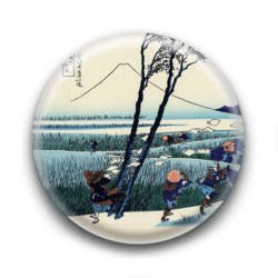 Badge : Prospecteurs, estampe japonaise