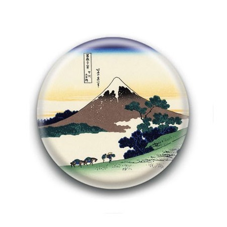 Badge : Fermiers, estampe japonaise