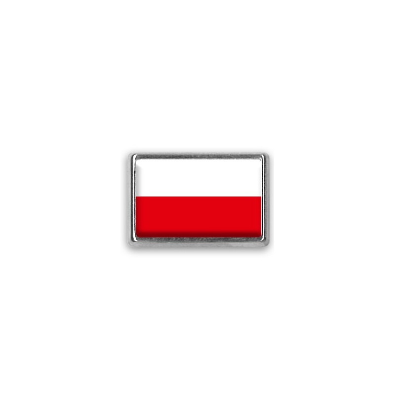 Pins rectangle : Drapeau Pologne