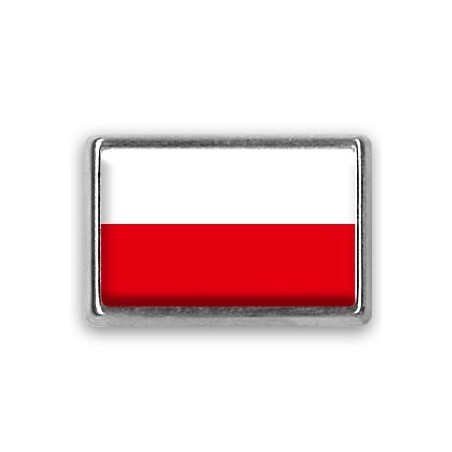 Pins rectangle : Drapeau Pologne