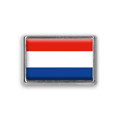 Pins rectangle : Drapeau Pays-Bas