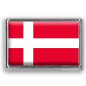 Pins rectangle : Drapeau Danemark