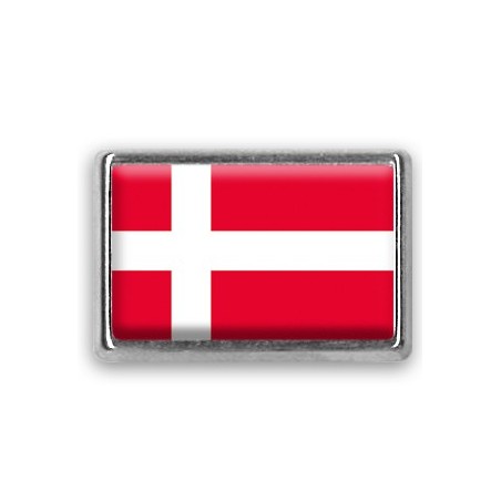 Pins rectangle : Drapeau Danemark